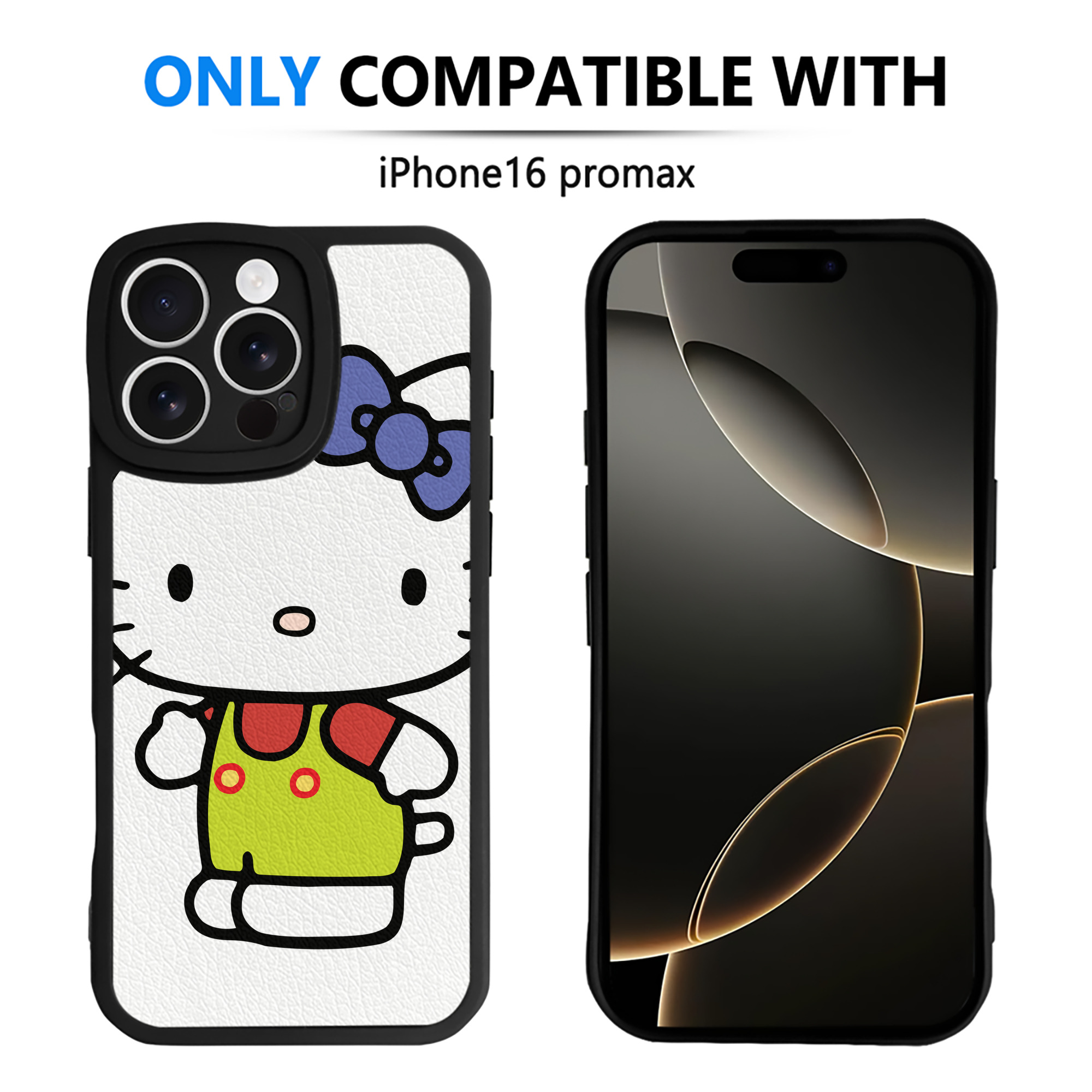 （画像用） Hello Kitty ハローキティ 【iPhone 16シリーズ対応】シリコンスマホケース（レザー調） 材質：シリコン